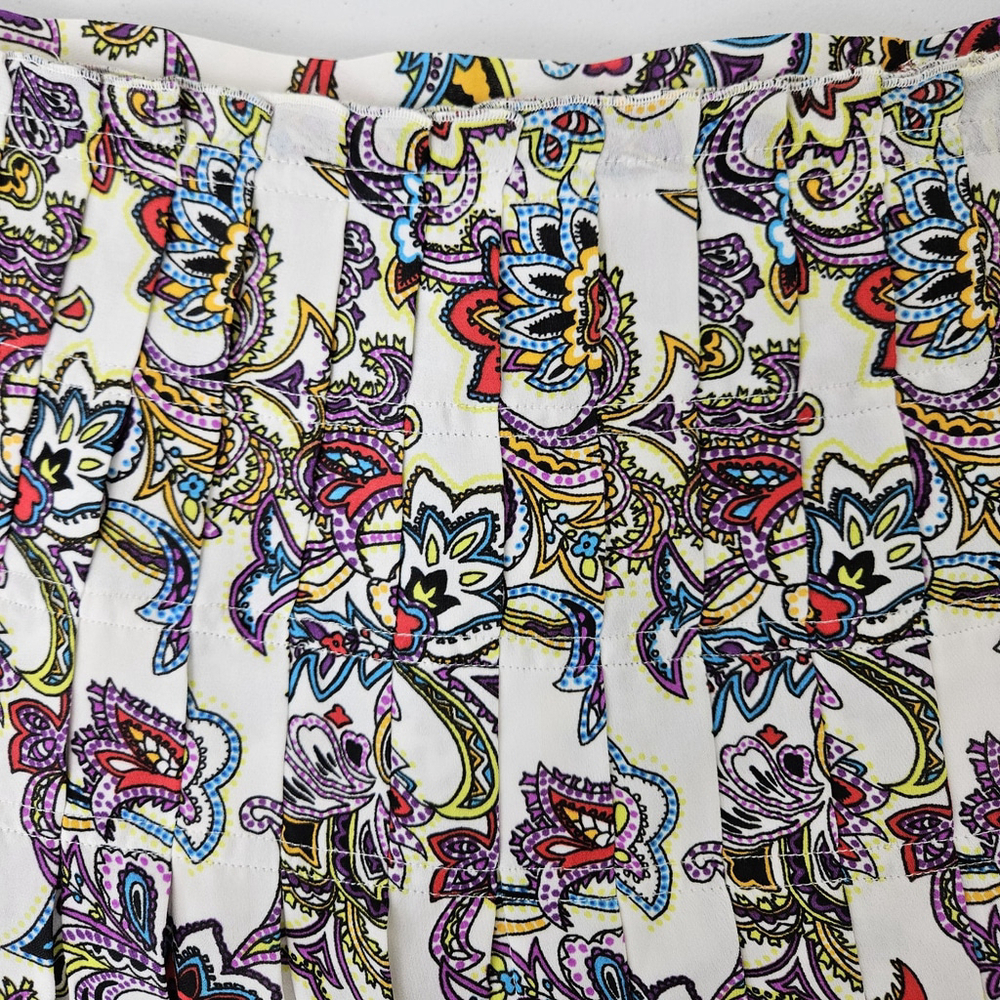 Banana Republic Women's Size 8 Paisley Maxi Skirt Lined Boho Gypsy Flowy Slit - Picture 8 of 14